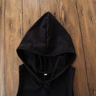 Toddler Kids Baby Boy Sleeveless Hooded Clothes