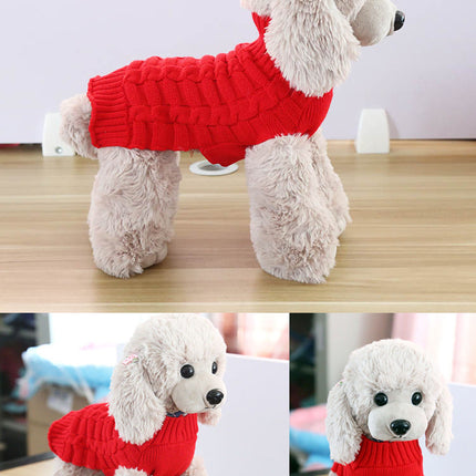 Cashmere Twisted Rope Pet Sweater