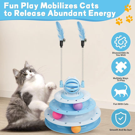 Interactive Cat Puzzle Toy Set