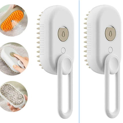 3-in-1 Pet Steam Grooming Brush